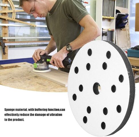 6In Interface Sanding Pad Interface Pad 3M Sponge 150Mm Diameter Soft Buffer Sponge Interface Cushion Pad for Sanding Pads (17 Holes) (6 inches 15 Holes) in Saudi Arabia