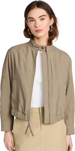 Vince Women's Cropped Bomber Jacket in Kuwait