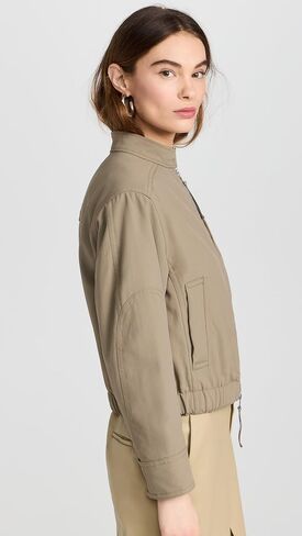 Vince Women's Cropped Bomber Jacket in Kuwait