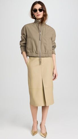 Vince Women's Cropped Bomber Jacket in Kuwait