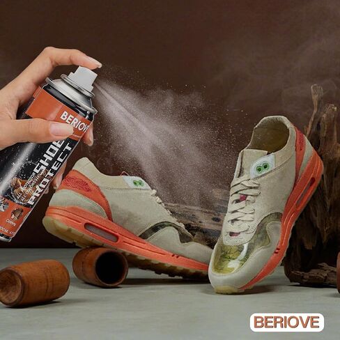 BERIOVE Protect Shoe Protector Spray - Rain & Stain Water Repellent -Suede Protector Spray Waterproof Spray - Waterproofing Spray for Sneaker Leather Nubuck Suede Hats 6.76 OZ in Saudi Arabia