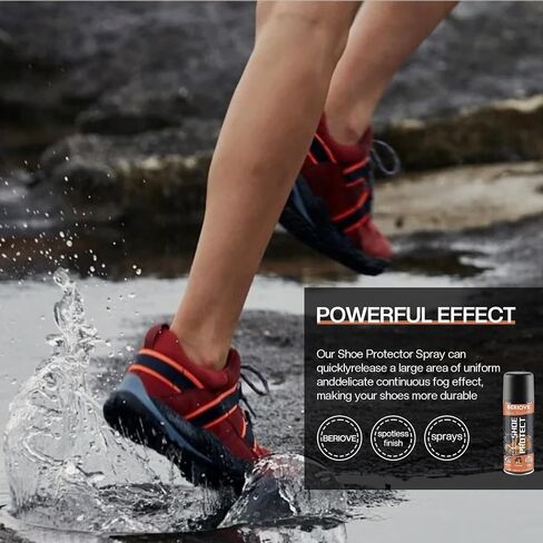 BERIOVE Protect Shoe Protector Spray - Rain & Stain Water Repellent -Suede Protector Spray Waterproof Spray - Waterproofing Spray for Sneaker Leather Nubuck Suede Hats 6.76 OZ in Saudi Arabia