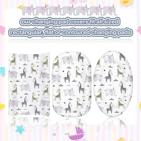 6 قطع من غطاء وسادة تغيير الحفاضات من كينلوب و6 قطع من بطانات وسائد تغيير الحفاضات للأطفال البنات والأولاد، وأغطية وسائد تغيير الطاولة وبطانات غطاء طاولة تغيير الحفاضات بألوان قوس قزح بوهو وودلاند الحيوانية in Kuwait