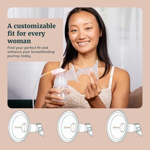Silicone Breast Pump Flange - Ultra-Comfort 17mm Flanges with Integrated Duckbill Valve for Efficient Milk Flow - 2 Flanges - 360 Fit Flange by Idaho Jones in Saudi Arabia