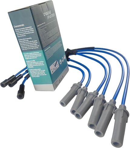 Cable Master عالي الأداء ومقاوم منخفض متوافق مع Jeep Wrangler 3.8L V6 Spark Plug Wi res 2007 2008 2009 2010 2011 in Kuwait