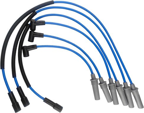 Cable Master عالي الأداء ومقاوم منخفض متوافق مع Jeep Wrangler 3.8L V6 Spark Plug Wi res 2007 2008 2009 2010 2011 in Kuwait