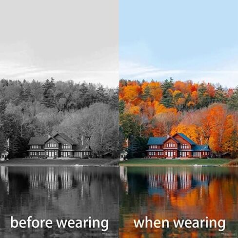 نظارات Belsuny ذات الطلاء المزدوج لعمى الألوان للرجال والنساء المصابين بالعمى الأحمر والأخضر، يمكن أن تحجب الضوء الأزرق in Kuwait