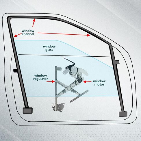 FINDAUTO Power Window Regulator Front Left Driver Side fit for 2003-2008 for Subaru Forester 741-003 Window Regulator and Motor Assembly with Motor in Saudi Arabia