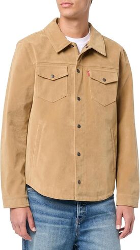Levi's Men's Faux Leather Shirt Jacket in Saudi Arabia