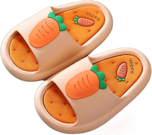 Kids Fruit Slippers Strawberry Slipper Carrot Home Slippers Indoor Slippers For Toddle Kids Boys Girls in Saudi Arabia