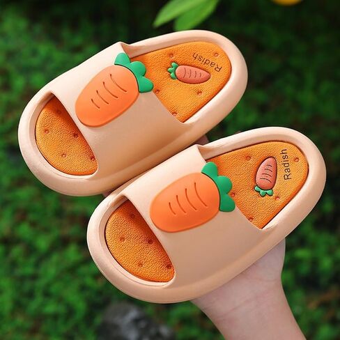 Kids Fruit Slippers Strawberry Slipper Carrot Home Slippers Indoor Slippers For Toddle Kids Boys Girls in Saudi Arabia