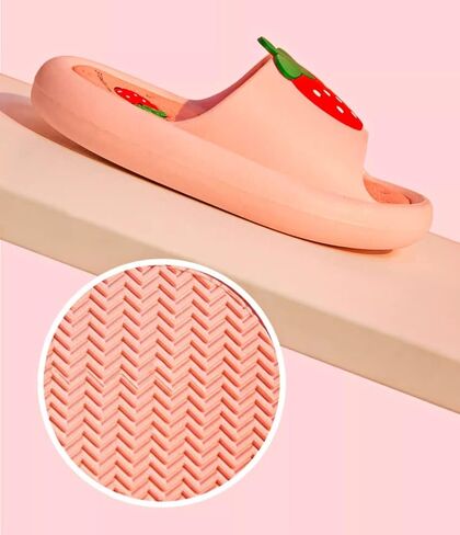 Kids Fruit Slippers Strawberry Slipper Carrot Home Slippers Indoor Slippers For Toddle Kids Boys Girls in Saudi Arabia