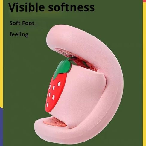Kids Fruit Slippers Strawberry Slipper Carrot Home Slippers Indoor Slippers For Toddle Kids Boys Girls in Saudi Arabia