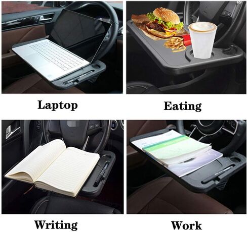 صينية سيارة على شكل عجلة القيادة من كيسير لتناول الطعام والكمبيوتر المحمول والطعام والكتابة in Kuwait