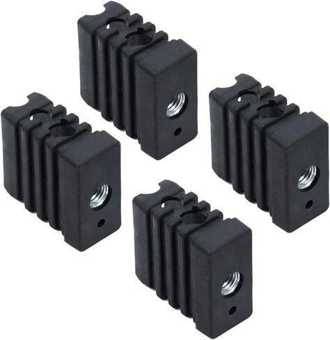 G408-0036-W1 قطع غيار مقبس العجلات لأداء Charbroil 463342119 463243518 463245917 أجزاء الشواية Kenmore مستطيلة العجلات إدراج مقبس عجلات الشواية أجزاء 7/16 "(غير مقبول 1/2") in Kuwait