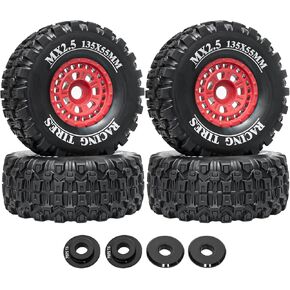 إطارات شاحنات قصيرة المدى 1/7 RC 1/8 إطارات شاحنة مونستر متوافقة مع ARRMA 1/7 Mojave 6S ARRMA 1/8 Mojave 4S TRAXXAS 1/7 UDR 6S RC ترقيات عربات التي تجرها الدواب (4 قطع، أسود) in Kuwait