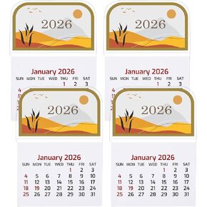 عصا صغيرة على التقويمات 2026 تقويمات صغيرة قابلة للتقشير واللصق، تقاويم جدارية شهرية لاصقة لمكتب السيارة، جدار السيارة، الشاحنة، الكمبيوتر المحمول، الثلاجة، المنزل، المكتب، المدرسة (عبوتان) in Kuwait