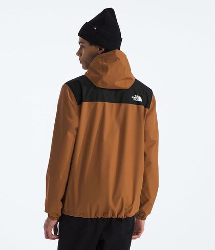 سترة مقاومة للماء للرجال من THE NORTH FACE (حجم قياسي وكبير)، أحمر حديدي/أسود TNF، X-Large in Saudi Arabia