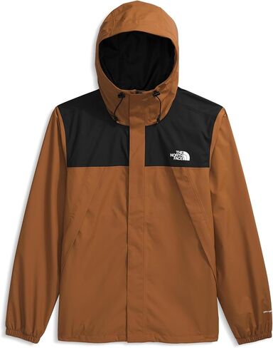 سترة مقاومة للماء للرجال من THE NORTH FACE (حجم قياسي وكبير)، أحمر حديدي/أسود TNF، X-Large in Saudi Arabia