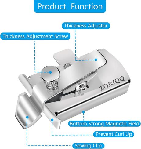 Magnetic Seam Guide for Sewing Machine,Universal Sewing Machine Attachments, Adjustable Seam Guide, Multifunctional Hem Guide, Sewing Supplies Accessories (3 in 1 Magnetic Seam Guide) in Saudi Arabia
