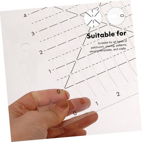 Acrylic Quilting Ruler Template for Sewing Quilting Square Cutting Templates Easy to Use in Saudi Arabia