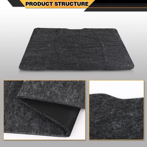 Under Hood Insulation Pad 1/2 Inch Thick Compatible with Buick Regal 1981-1987 in Saudi Arabia
