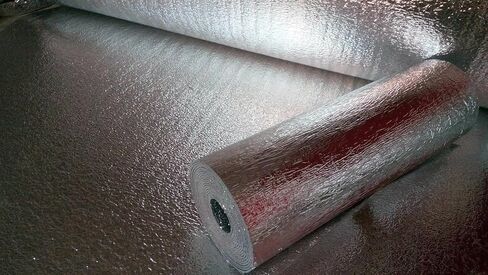Heavy Duty 10mm Reflective Foam Core Foil Radiant Barrier Thermal Shield Insulation Roll 48 inch X 10 ft for: Energy Conservation HVAC Windows Heat & Cold ETC Winter & Summer FIRE Resistant in Saudi Arabia