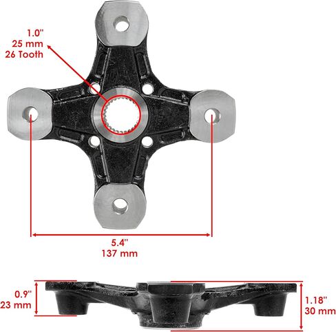 Caltric Front or Rear Wheel Hub Caltric Stators Compatible with Can-am Outlander 570 / Max 570 4X4 2016 2017 2018 2019 2020 in Saudi Arabia