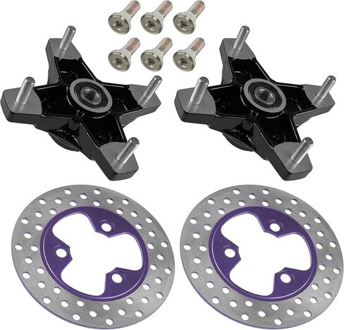 Caltric Front Left and Right Wheel Hub with Brake Disc Compatible with Honda TRX250X 2009 2010 2011 2012-2020 in Saudi Arabia