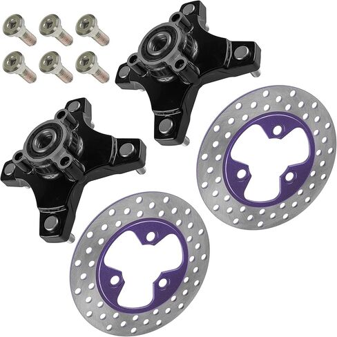 Caltric Front Left and Right Wheel Hub with Brake Disc Compatible with Honda TRX250X 2009 2010 2011 2012-2020 in Saudi Arabia