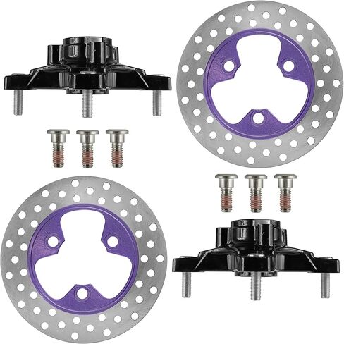 Caltric Front Left and Right Wheel Hub with Brake Disc Compatible with Honda TRX250X 2009 2010 2011 2012-2020 in Saudi Arabia