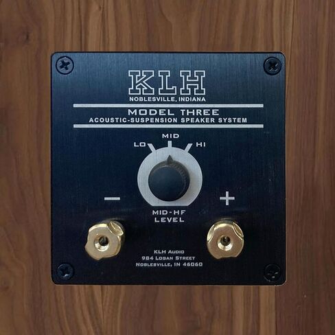 KLH Model Three 2-Way 8-inch Acoustic Suspension Bookshelf Speaker - Each (West African Mahogany) in Saudi Arabia