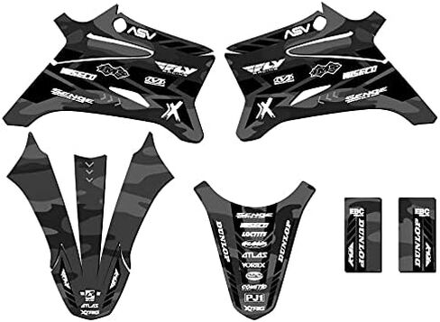 2008-2025 TTR 110 APACHE Grey Senge Graphics Base Kit Compatible with Yamaha in Saudi Arabia