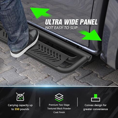 for Wrangler JL Running Boards Side Steps Compatible with 2018-2026 Jeep Wrangler JL JLU Unlimited 4 Doors (Include 4XE Model), Two Stairs Nerf Bars Step Plates Rock Sliders Rail (Carbon Steel) in Saudi Arabia