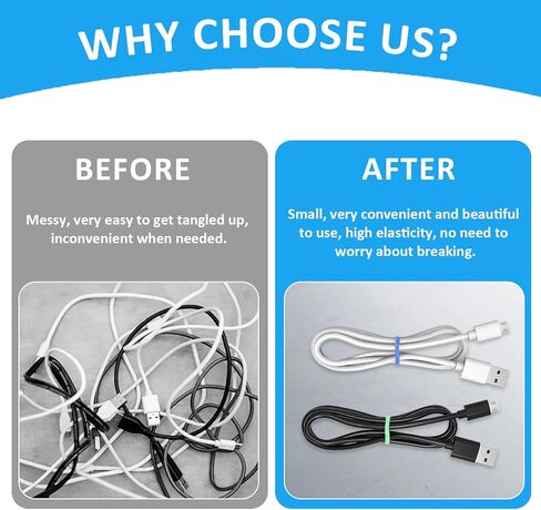 240 Pcs 0.5 Inch Small Silicone Rubber Bands Reusable Elastic Cable Ties Rubber Rings for Wire Cord Cable Wrapping Bundle Home Office School Organization Multicolor in Saudi Arabia