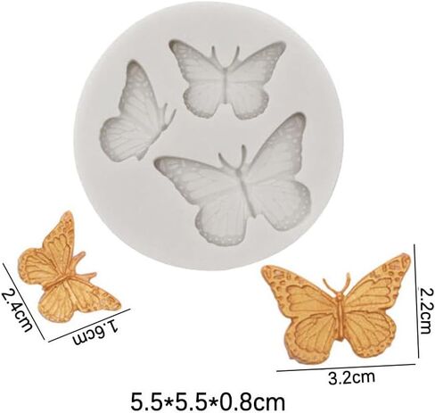 3D Butterfly Silicone Mold Kit | Multi-Use for Candles, Soap, Clay & Resin Crafts in Saudi Arabia