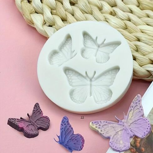 3D Butterfly Silicone Mold Kit | Multi-Use for Candles, Soap, Clay & Resin Crafts in Saudi Arabia