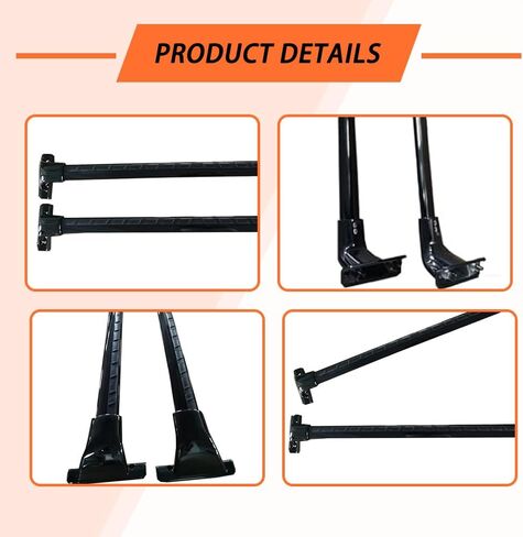 US Stock 2Pcs Roof Rack Cross Bars Fits for Infiniti QX60 2022 2023 2024 2025 Roof Rack,Carrier Bars,Cargo Bars,Rack Rails,Glossy Black,Suitable for Cars with Luggage Racks in Saudi Arabia