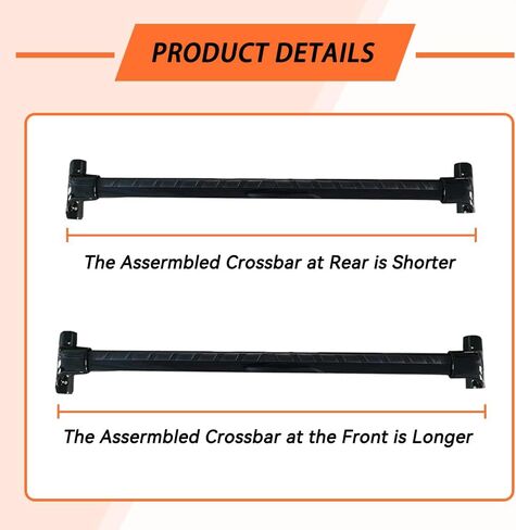US Stock 2Pcs Roof Rack Cross Bars Fits for Infiniti QX60 2022 2023 2024 2025 Roof Rack,Carrier Bars,Cargo Bars,Rack Rails,Glossy Black,Suitable for Cars with Luggage Racks in Saudi Arabia