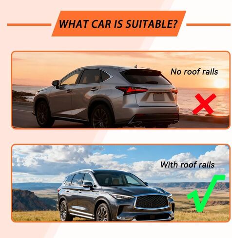 US Stock 2Pcs Roof Rack Cross Bars Fits for Infiniti QX60 2022 2023 2024 2025 Roof Rack,Carrier Bars,Cargo Bars,Rack Rails,Glossy Black,Suitable for Cars with Luggage Racks in Saudi Arabia