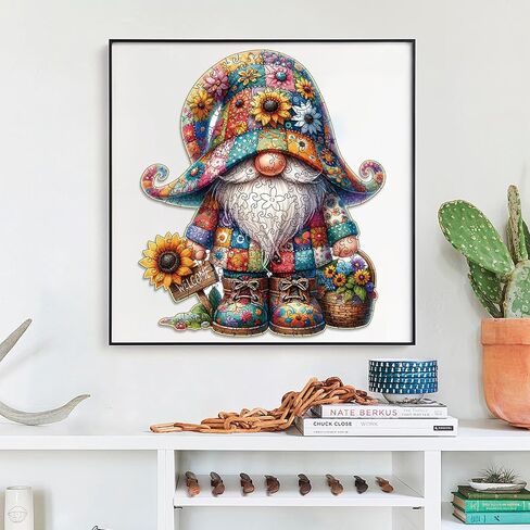 ألغاز الصور المقطوعة الخشبية، ألغاز جنوم الخشبية للبالغين بشكل فريد، ألغاز خشبية متوسطة مقاس 10.3 × 11.8 بوصة مع تغليف صندوق خشبي رائع in Kuwait