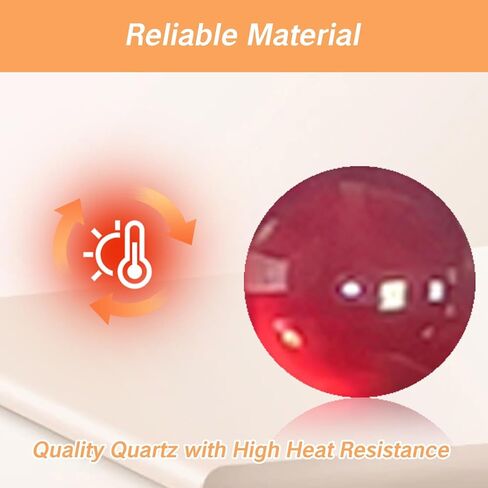 Aoheuo 6mm Color Mixing Quartz Balls UV Reactive Pearls American Glass (10pcs) in Saudi Arabia