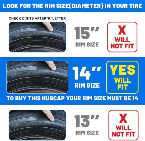 أغطية إطارات عالمية مقاس 15 بوصة من WOLFSTORM، أغطية حافة عجلة R15 ABS، غطاء غطاء محور خارجي بديل لغطاء الإطارات التلقائي - مجموعة من 4 قطع (فضي وأسود) in Kuwait