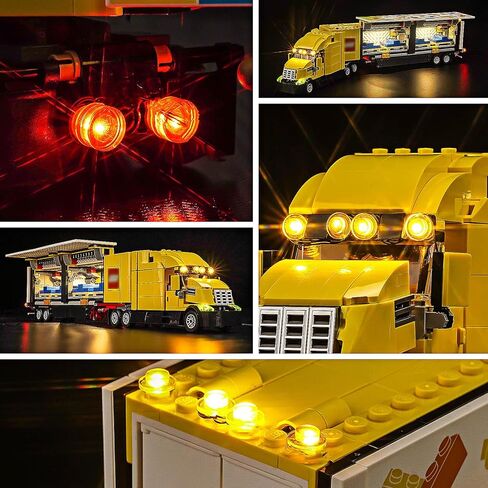 LED Lighting Compatible with Lego Yellow Delivery Truck 60440, Light Kit Compatible with Lego 60440, Giving Light to Model, NOT Included The Model Set（Standard Version） in Saudi Arabia