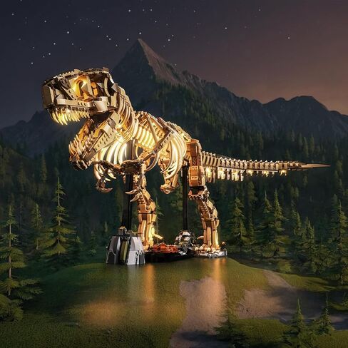 طقم إضاءة متوافق مع أحافير الديناصورات Lego 76968: Tyrannosaurus rex - لا يوجد نموذج فقط، ملحقات إضاءة LED متوافقة مع Lego Dinosaur Fossil 76968 (الإصدار القياسي) in Kuwait