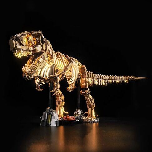 طقم إضاءة متوافق مع أحافير الديناصورات Lego 76968: Tyrannosaurus rex - لا يوجد نموذج فقط، ملحقات إضاءة LED متوافقة مع Lego Dinosaur Fossil 76968 (الإصدار القياسي) in Kuwait