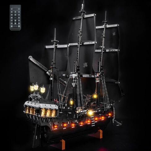 Light kit Compatible with Lego Captain Jack Sparrow's Pirate Ship - No Model Only Light, LED Lighting Accessories Compatible with Lego Black Pearl Icons 10365 (Customized Lighted cannon model) in Saudi Arabia