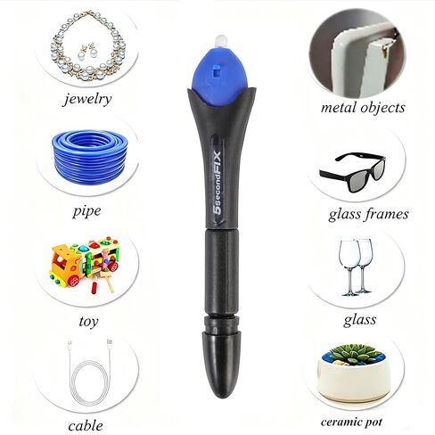 Compound Glue Fix Pen,5 Second Quick Fix UV Light Welding Repairs Tool UV Light Refill Glue for Toys Wood Glass Fabric Repair & Seal in Saudi Arabia