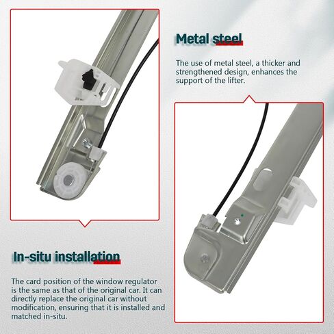FINDAUTO Power Window Regulator Front Left Side fit for 2007 2008 2009 2010 2011 2012 for Dodge Caliber Without Motor (OE749-540) in Saudi Arabia