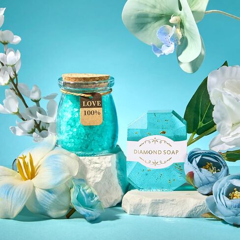 ANLEMIN Birthday Gifts for Women, Mothers Day Gifts for Mom, Wife, Relaxation Self Care Mothers Day Gift Basket Set with Luxurious Flannel Blanket, Get Well Gifts for Women, Gifts for Her in Saudi Arabia
